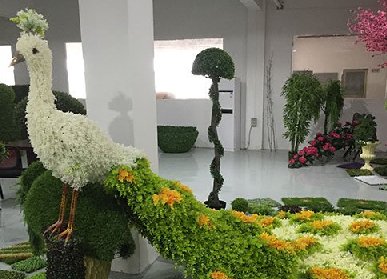 動物仿真綠雕