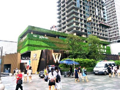 城市地標(biāo)仿真植物墻