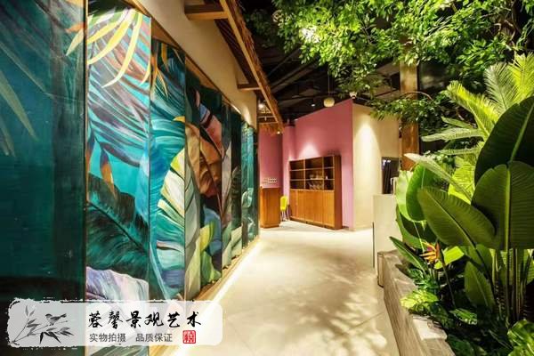 餐廳仿真植物墻