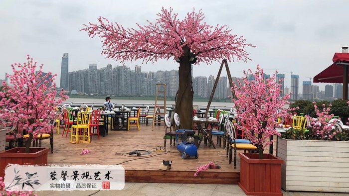 仿真桃花樹