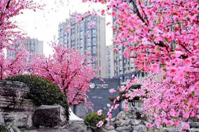 效果逼真的仿真桃花樹