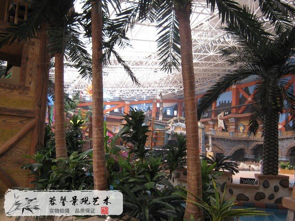 仿真椰子樹造景