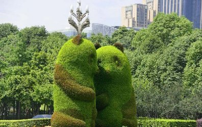 綠色雕塑制作