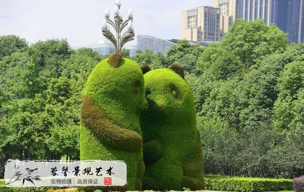 綠色雕塑制作