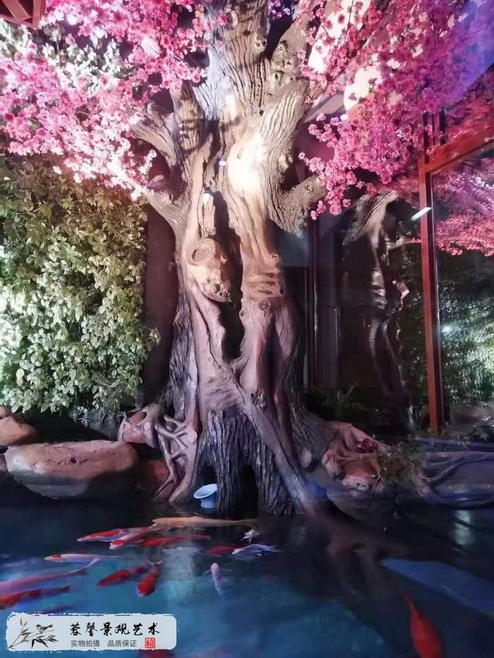 水泥塑石大樹