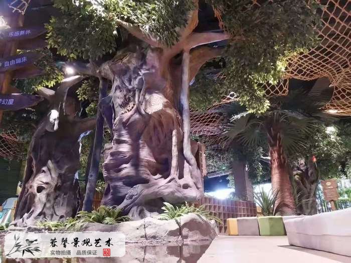 水泥塑石大樹