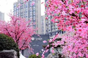 仿真桃花樹