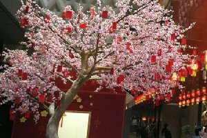 仿真桃花樹的寓意