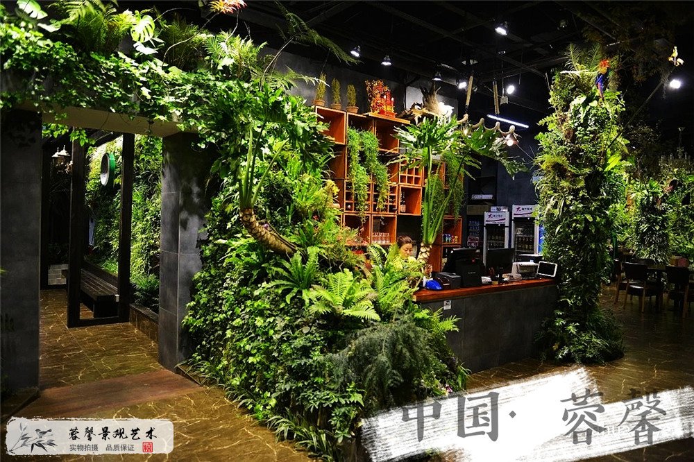 成都垂直綠化案例，泛悅國際生態(tài)咖啡廳 (3)