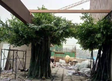 室外水泥仿真榕樹