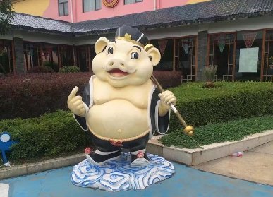 豬八戒卡通玻璃鋼雕塑