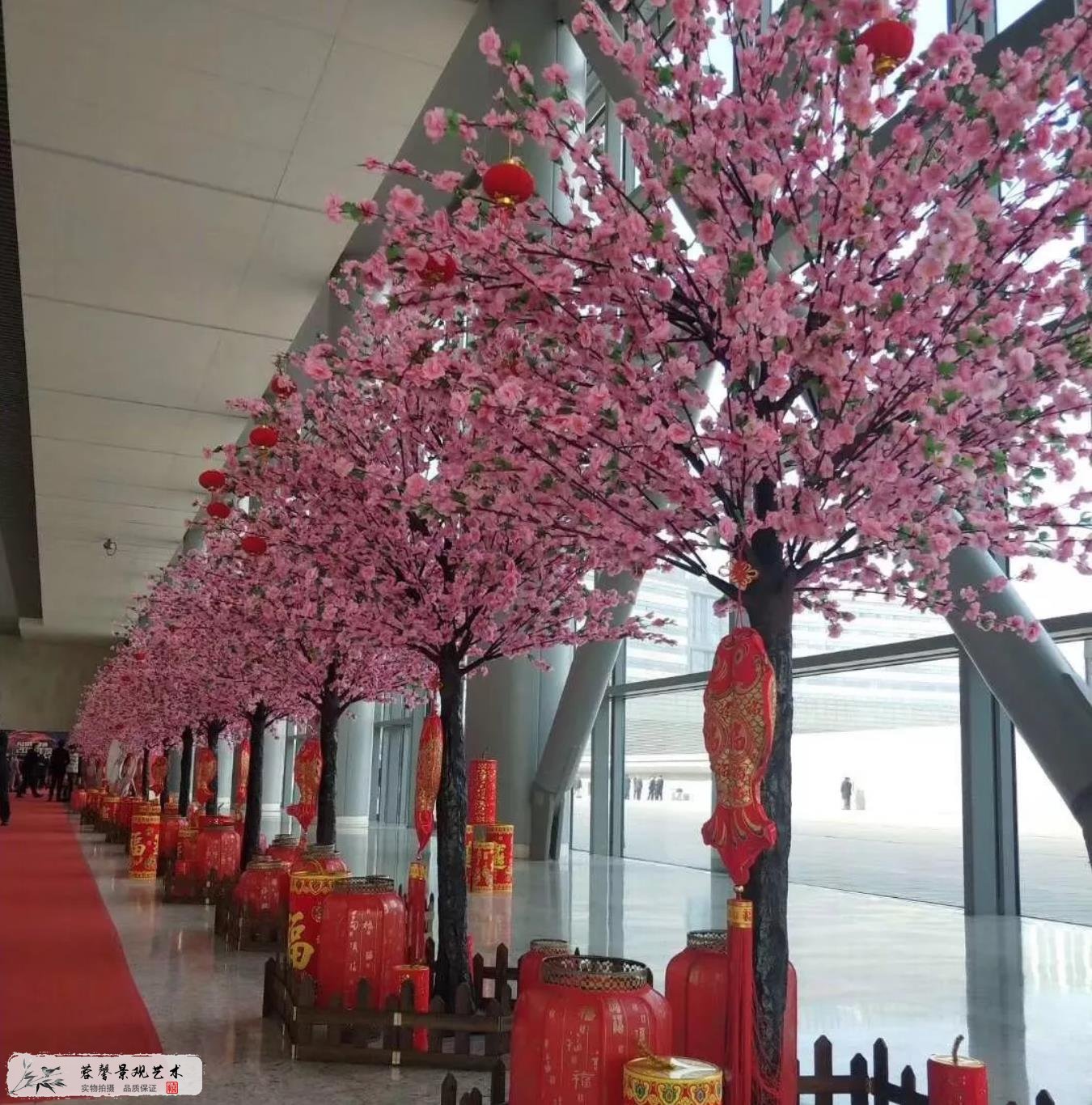 仿真桃花樹
