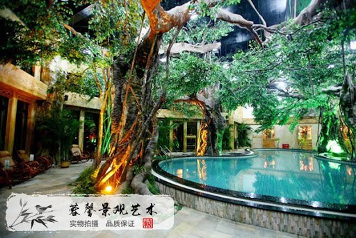 仿真樹造景中的設計