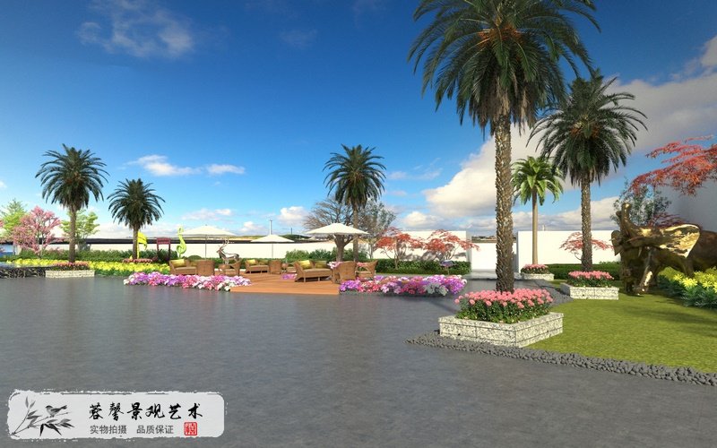 公園仿真棕櫚樹