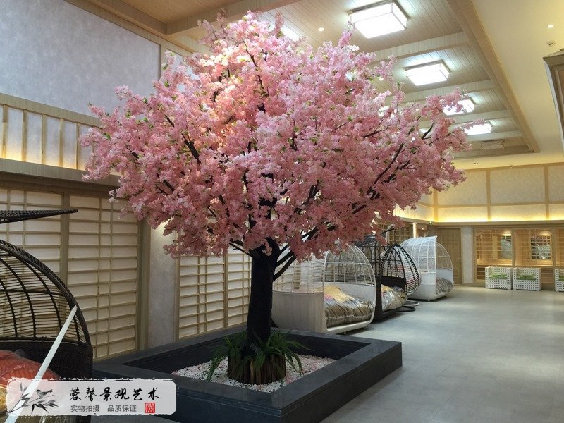湯樂源溫泉仿真櫻花樹