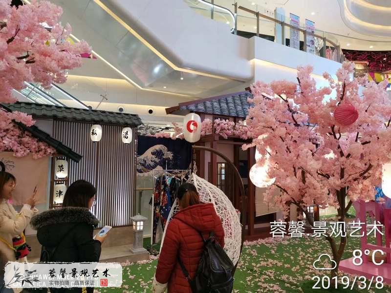 仿真櫻花樹(shù)主題美陳