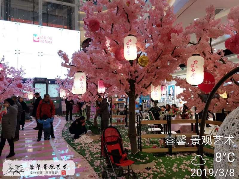 仿真櫻花樹(shù)主題美陳
