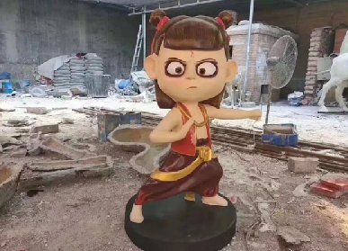 哪吒玻璃鋼雕塑