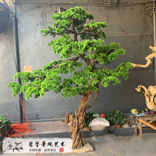 室內(nèi)仿真松樹仿真迎客松
