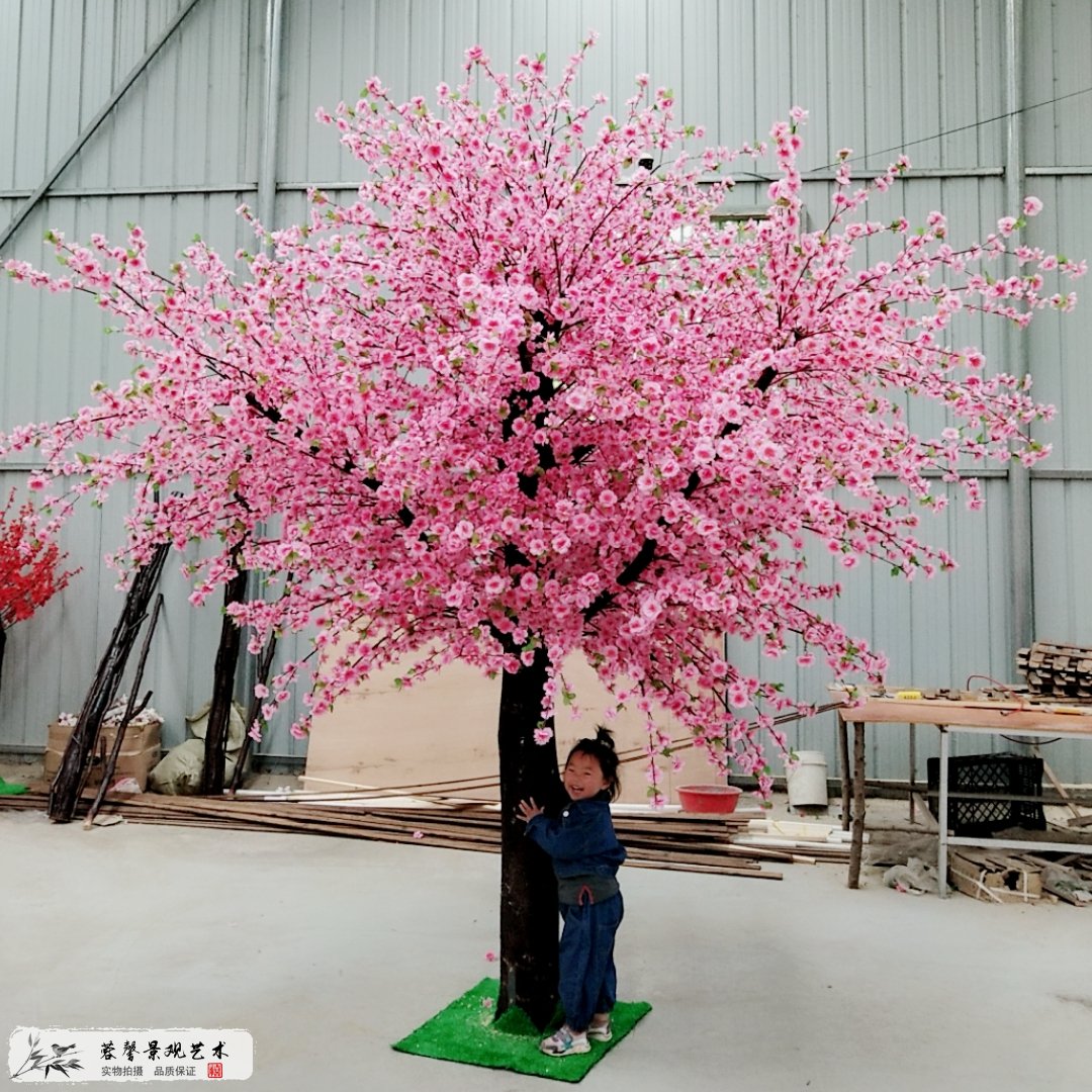 玻璃鋼仿真桃花樹