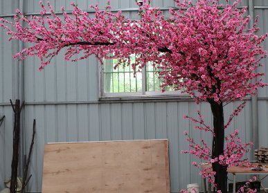 仿真桃花樹大門