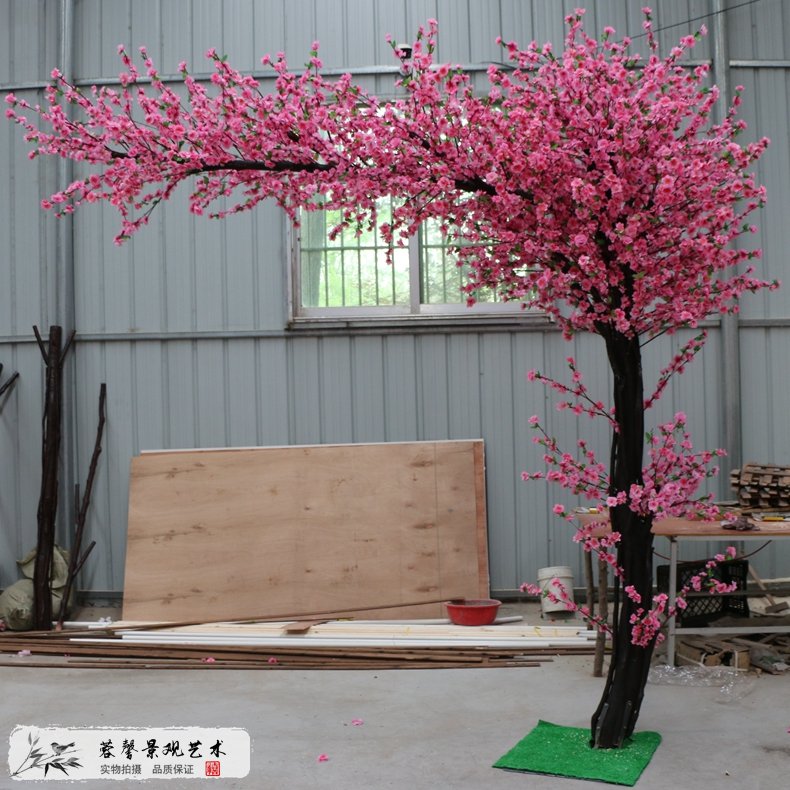 仿真桃花樹(shù)大門(mén)