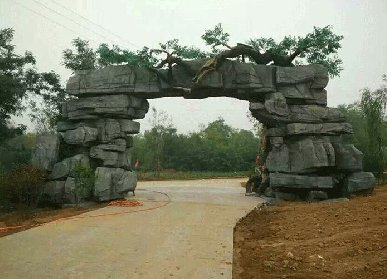 水泥仿真樹大門制作