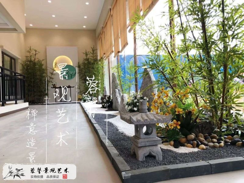 售樓部枯山水仿真植物景觀