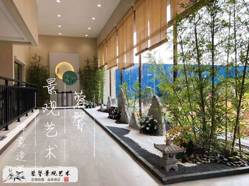 售樓部枯山水仿真植物景觀
