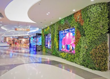 商場(chǎng)仿真植物墻