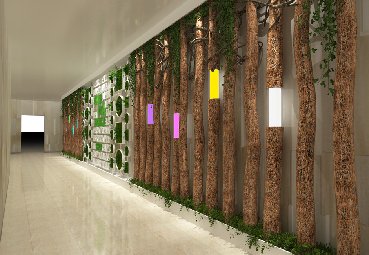 商店仿真植物墻