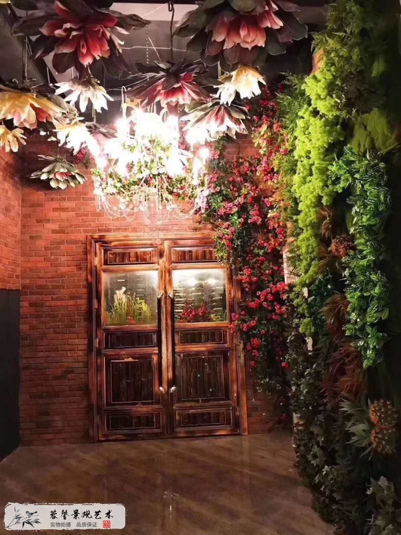 餐廳室內(nèi)綠色仿真生態(tài)景觀