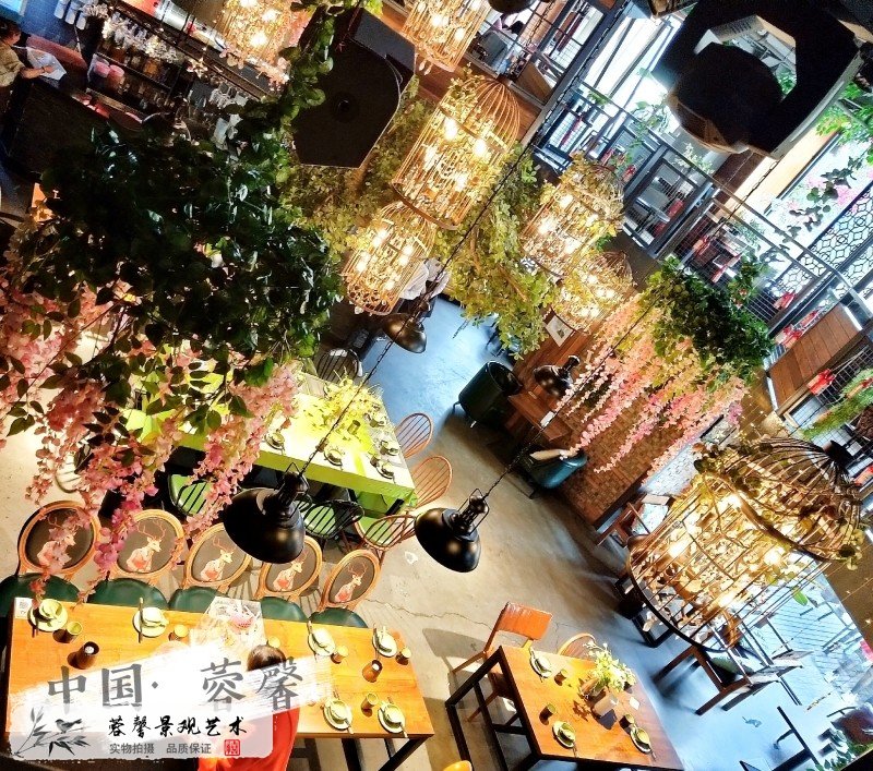 餐廳室內(nèi)綠色仿真生態(tài)景觀