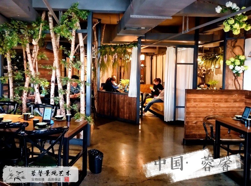 餐廳室內(nèi)綠色仿真生態(tài)景觀
