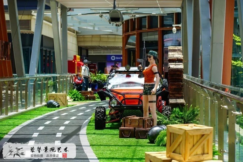 橫崗榮德國際開業(yè)美陳
