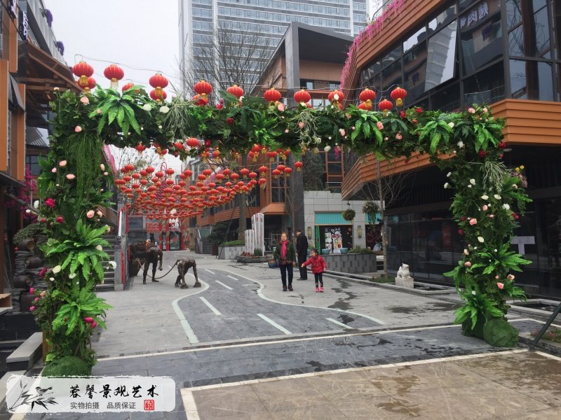 商業(yè)街花藝門頭