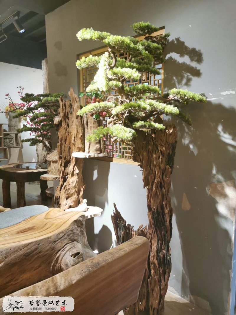仿真迎客松獨立成景