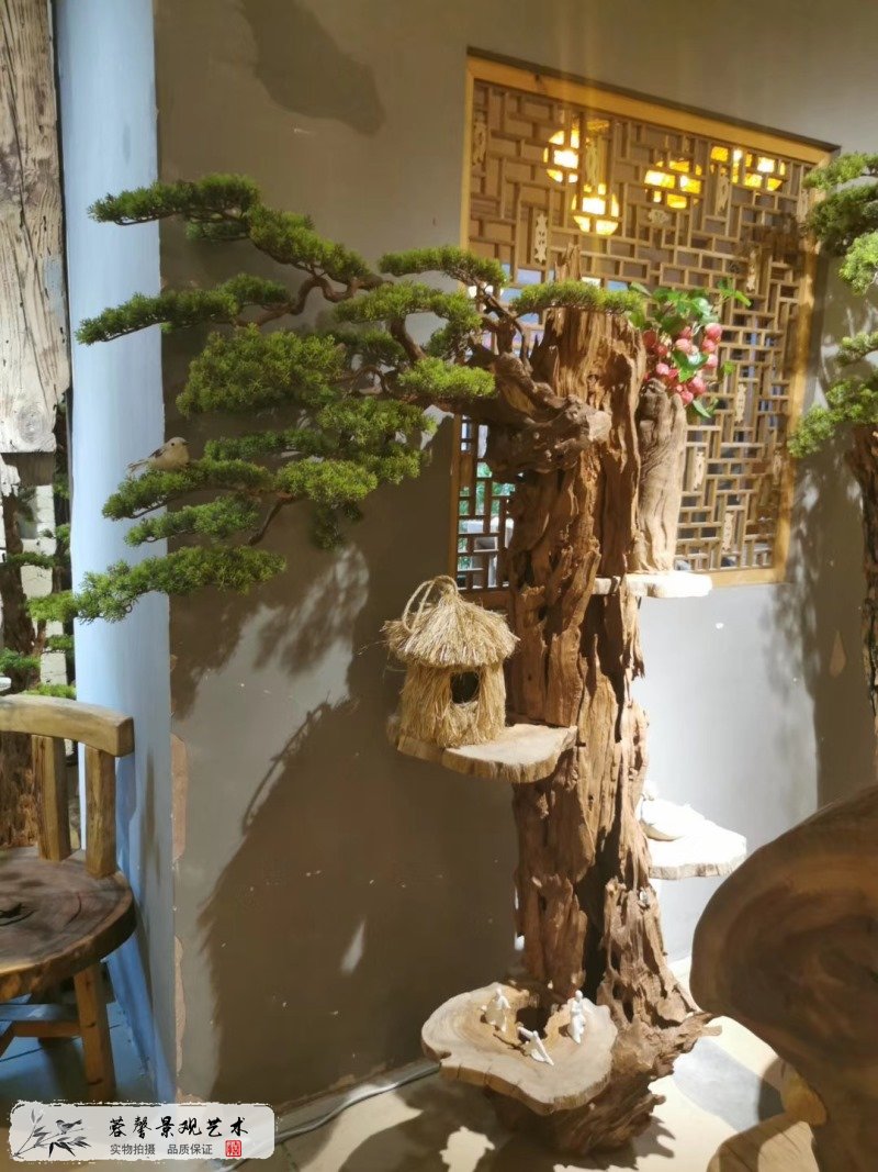 仿真迎客松獨立成景