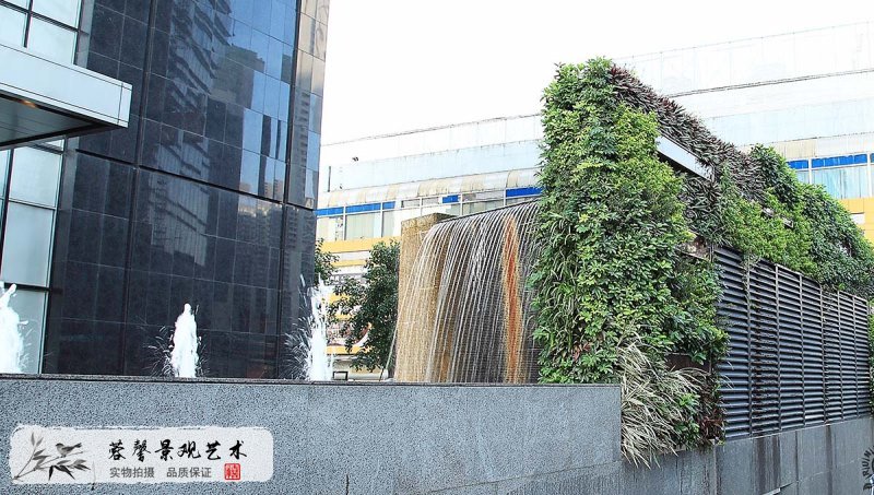 銀行垂直綠化景觀圍擋