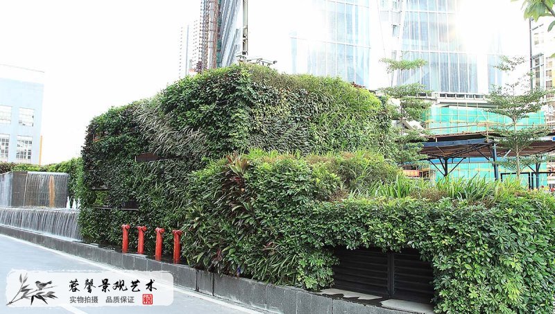 銀行垂直綠化景觀圍擋