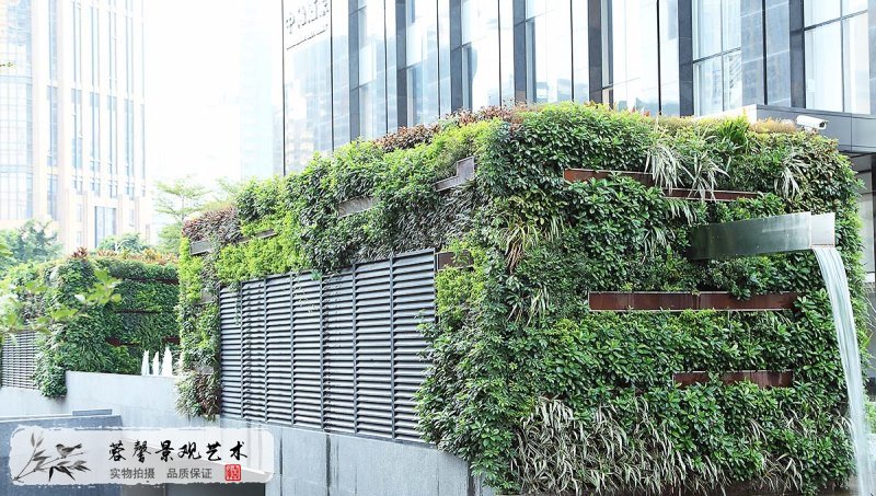 銀行垂直綠化景觀圍擋