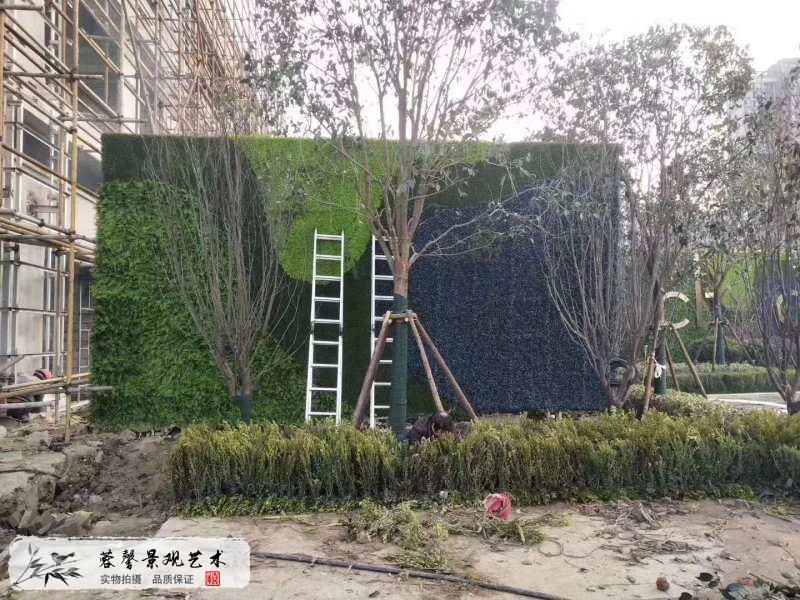 仿真植物草坪圍擋