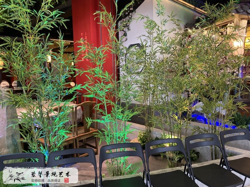餐廳仿真植物造景