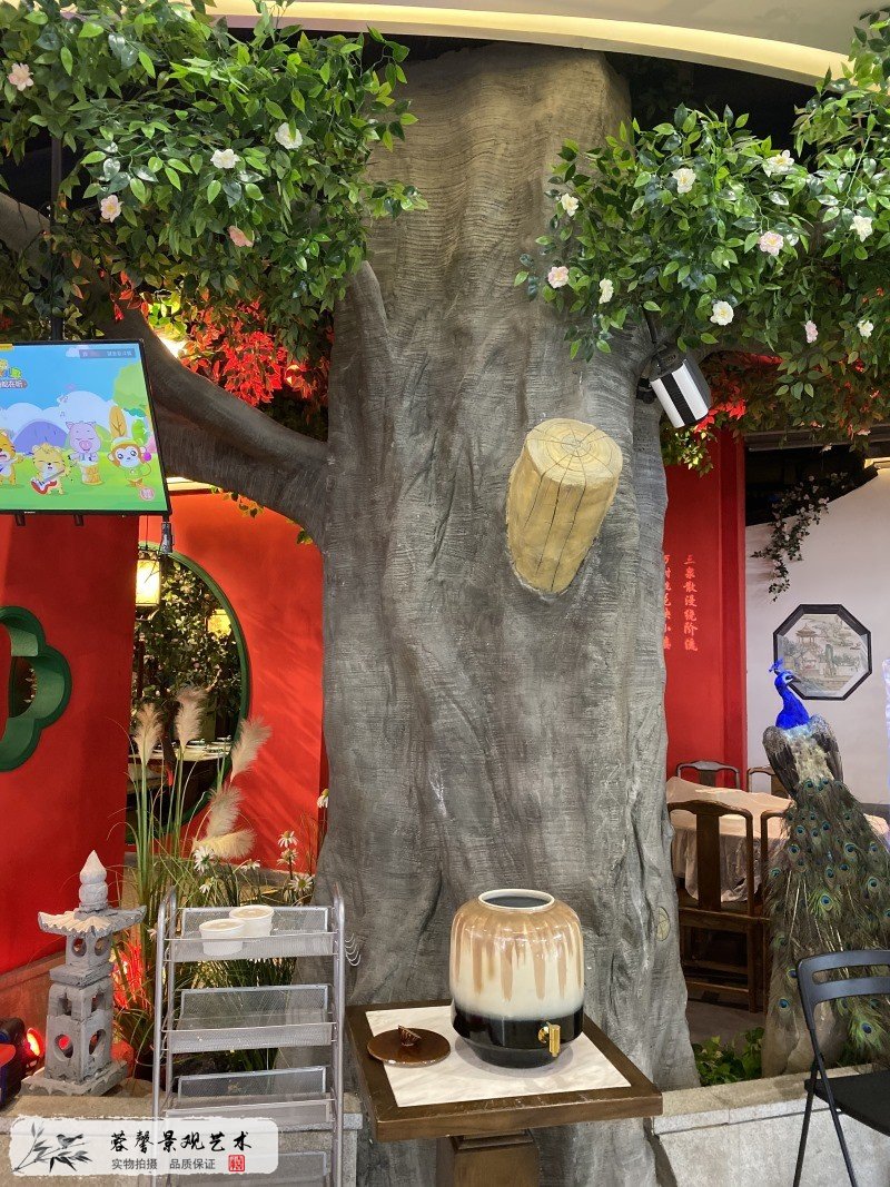 餐廳仿真植物造景
