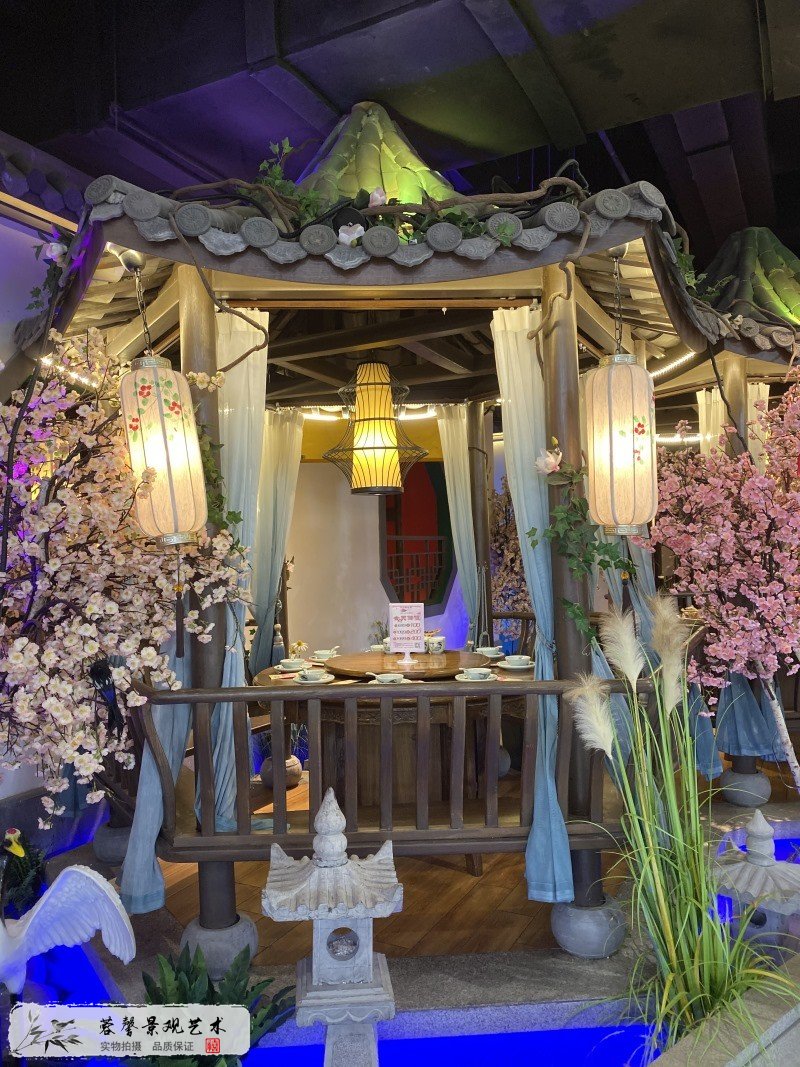 餐廳仿真植物造景