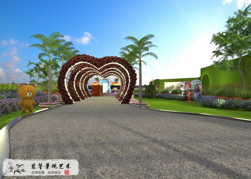 樣板房景觀效果圖