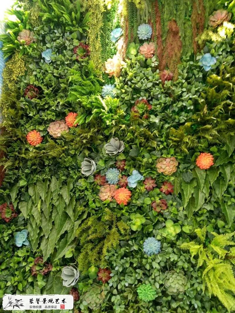 家具賣場仿真植物墻