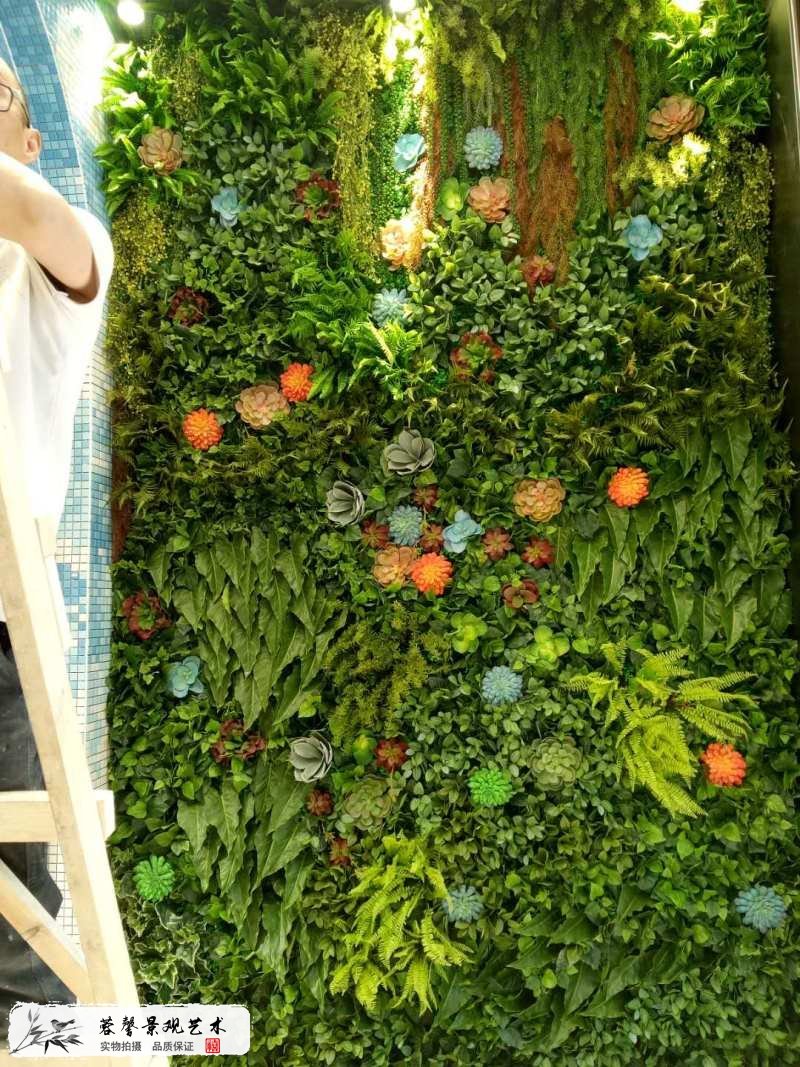 家具賣場仿真植物墻