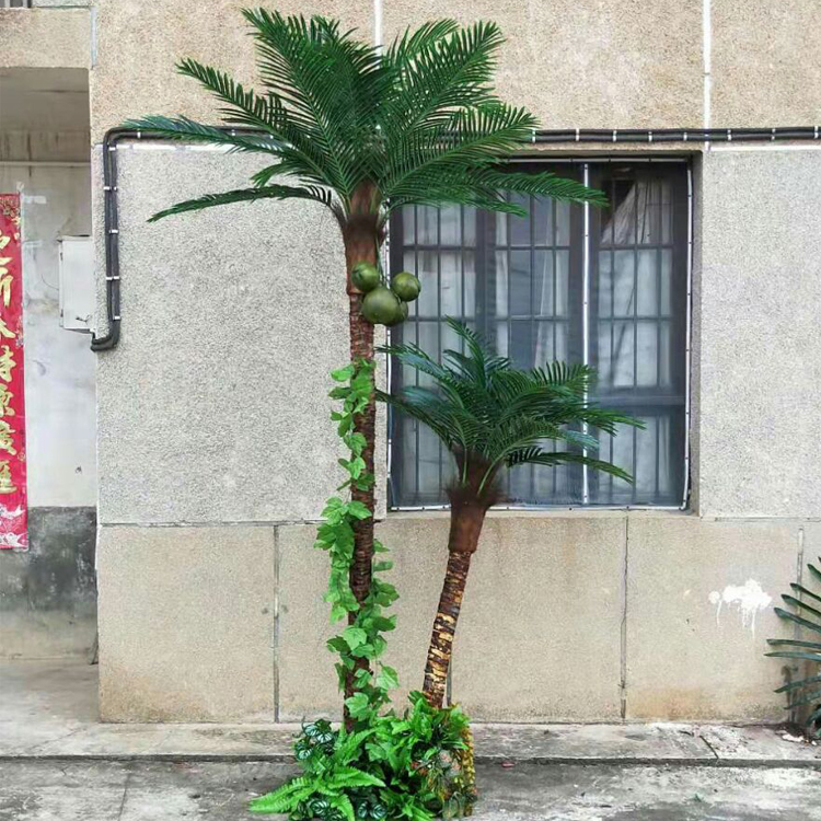 用仿真樹，營造自然好風光