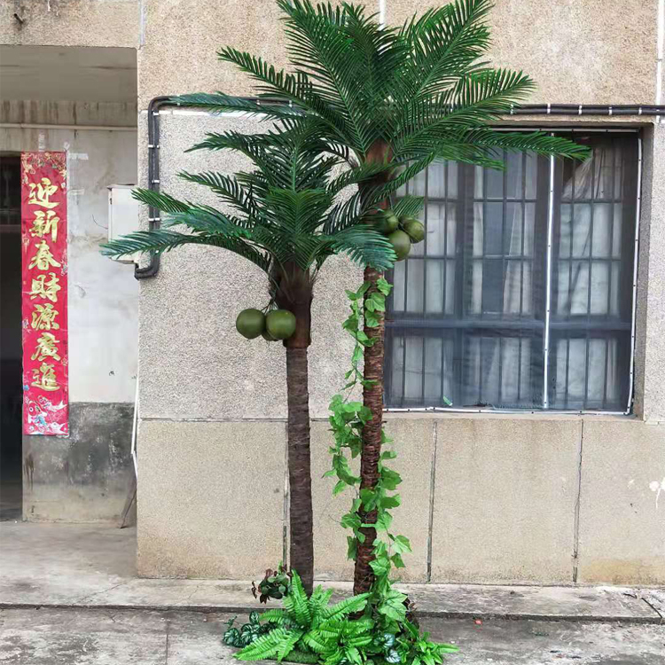 用仿真樹，營造自然好風光